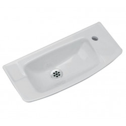 Lave mains ULYSSE - sans trop plein - 50 x 24 cm - blanc - PORCHER