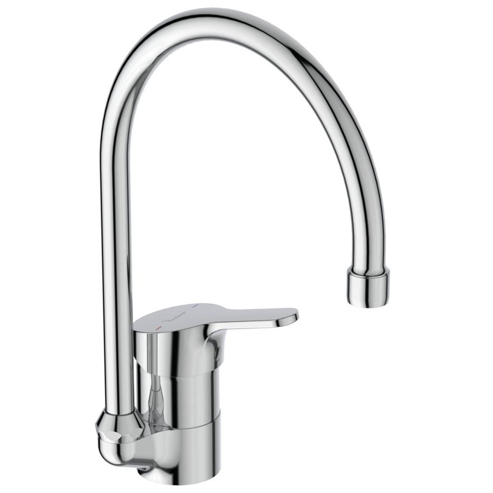 Mitigeur évier OLYOS, bec tube - 321 mm - chrome