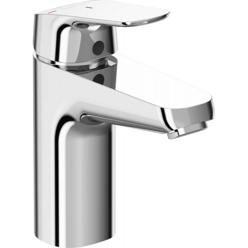 Mitigeur lavabo OKYRIS Ch3, 5L/min, tirette et bonde métal - chrome - PORCHER