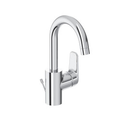 Mitigeur lavabo OKYRIS, bec tube haut, 288 mm, bonde polypropylène - chrome de marque PORCHER, référence: B7580800