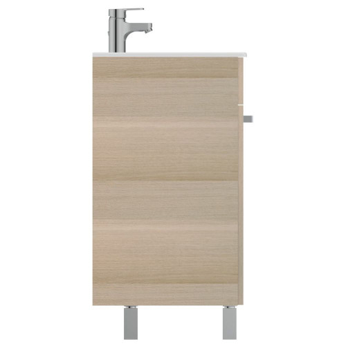 Ensemble meuble et lavabo-plan ULYSSE, 2 portes - Boir clair - 60cm - PORCHER