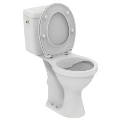 Pack WC surelevé ULYSSE PRO, accès PMR, sans bride, sortie horizontale - blanc de marque PORCHER, référence: B7582900