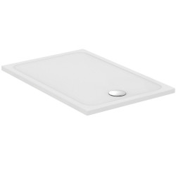 Receveur OKYRIS rectangle droite - 120 x 80 cm - blanc - sans bonde de marque PORCHER, référence: B7584400