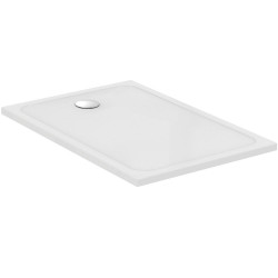Receveur OKYRIS rectangle gauche - 120 x 80 cm - blanc - sans bonde de marque PORCHER, référence: B7584500