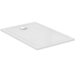 Receveur OKYRIS rectangle gauche - 120 x 80 cm - blanc - sans bonde - PORCHER