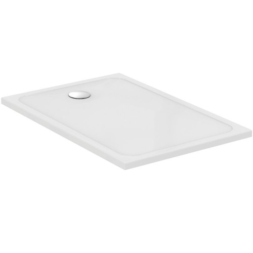 Receveur OKYRIS rectangle gauche - 120 x 80 cm - blanc - sans bonde - PORCHER