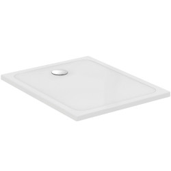 Receveur OKYRIS rectangle gauche - 100 x 80 cm - blanc - sans bonde - PORCHER