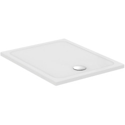 Receveur OKYRIS rectangle droite - 100 x 80 cm - blanc - sans bonde de marque PORCHER, référence: B7584700