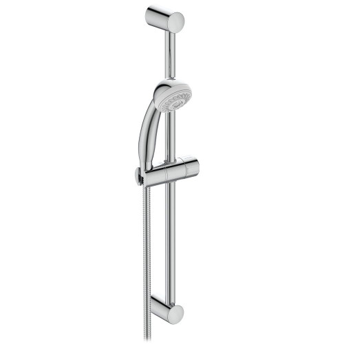 Barre de douche AQUA, douchette 1 jet - 61 cm - chrome - PORCHER