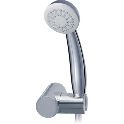 Set de douche AQUA, support mural et douchette 1 jet - chrome - PORCHER