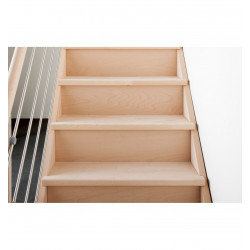 Contremarches pour escalier droit Novah en hêtre à 13 pièces réf. 792 de marque Burger, référence: B7588000