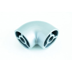 Coude de liaison à 90° en aluminium blanc pour main courante de marque Burger, référence: B7588100