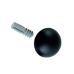 Embouts en aluminium noir pour main courante (2 pièces) + 2 assembleurs de marque Burger, référence: B7589000