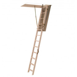 Escalier escamontable en bois LOFT2 avec caisson 12 marches - Burger