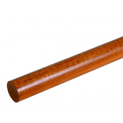 Main courante Inoline en hêtre teinté chêne Ø 40 x 2000 mm de marque Burger, référence: B7590700