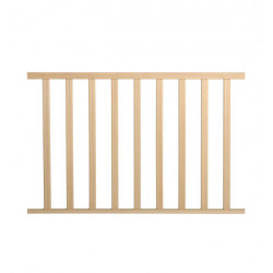 Pack balustrade prêt-à-poser New York en hêtre 926 x 1475 mm de marque Burger, référence: B7593800