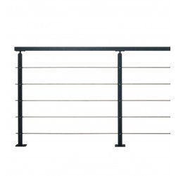 Pack balustrade prêt-à-poser PACKUNIVC6 en acier 1011 x 2000 mm de marque Burger, référence: B7594000