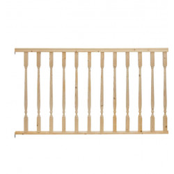 Pack balustrade prêt-à-poser Royal en bois 990 x 2000 mm de marque Burger, référence: B7594100