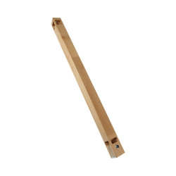 Poteau d’angle en hêtre non traité pour garde-corps 65 x 65 x 1030 mm de marque Burger, référence: B7594900