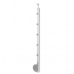 Poteau Inoline en aluminium pour garde-corps - fixation latérale - 35/55 x 1126 mm de marque Burger, référence: B7595400