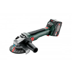 Coffret Meuleuse 125 mm 18 V sans fil W 18 LT BL 11-125 2 x 4,0 Ah Li-Power, ASC 55 de marque Metabo, référence: B7600000