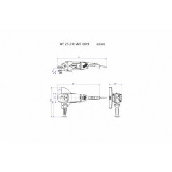 Meuleuse 230 mm filaire WE 22-230 MVT - Metabo