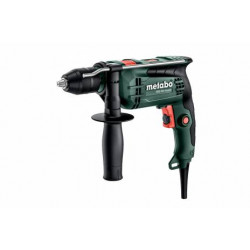 Coffret Perceuse à percussion filaire SBE 650 Impuls - Mandrin autoserrant de marque Metabo, référence: B7602000