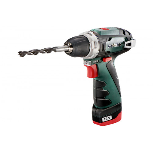 Coffret Perceuse visseuse 12 V sans fil PowerMaxx BS Basic 2 x 2,0 Ah Li-Power, LC12 - Metabo