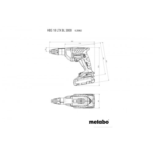 Visseuse 18 V sans fil HBS 18 LTX BL 3000 Pick+Mix (sans batterie) + chargeur Speed FIX57 - Metabo