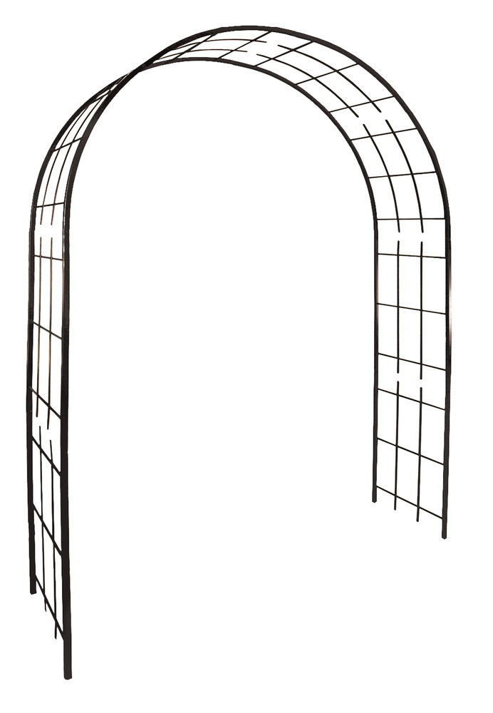 Arche tube CAR20 treillage fer vieilli - 180x50x250 cm - Acier époxy