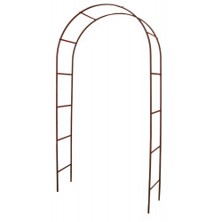 Arche tube ROND20 classique fer vieilli - 130x40x250 cm - Acier époxy de marque Louis Moulin, référence: J7610800