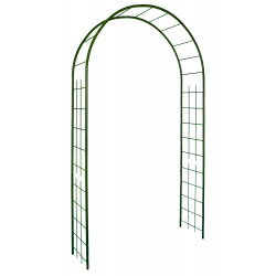 Arche tube ROND20 treillage vert sapin - 130x40x250 cm - Acier époxy de marque Louis Moulin, référence: J7610900