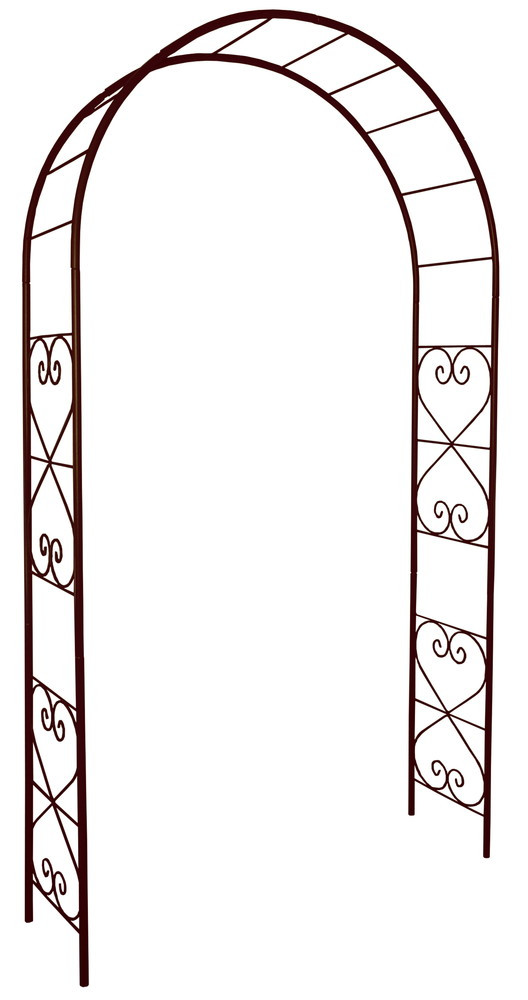 Louis Moulin 3166 Arche Jardin avec Décor Romantique Métal Fer Vieilli 130 x 250 cm - vue 2