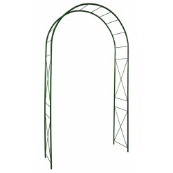 Arche tube ROND20 losange vert sapin - 130x40x250 cm - Acier époxy de marque Louis Moulin, référence: J7611300