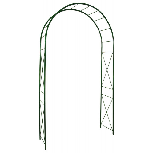 Arche tube ROND20 losange vert sapin - 130x40x250 cm - Acier époxy - Louis Moulin