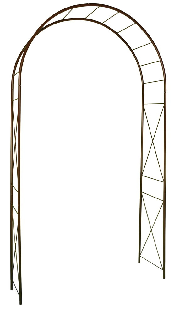 Arche de jardin Louis Moulin 3186 Métal Fer Vieilli 130 x 250 cm Montage facile - vue 2