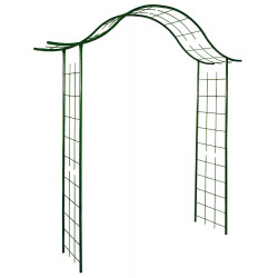 Arche tube ROND20 portique vert sapin - 200x40x250 cm - Acier époxy de marque Louis Moulin, référence: J7611500