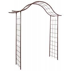 Arche tube ROND20 portique fer vieilli - 200x40x250 cm - Acier époxy - Louis Moulin