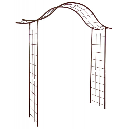 Arche tube ROND20 portique fer vieilli - 200x40x250 cm - Acier époxy - Louis Moulin