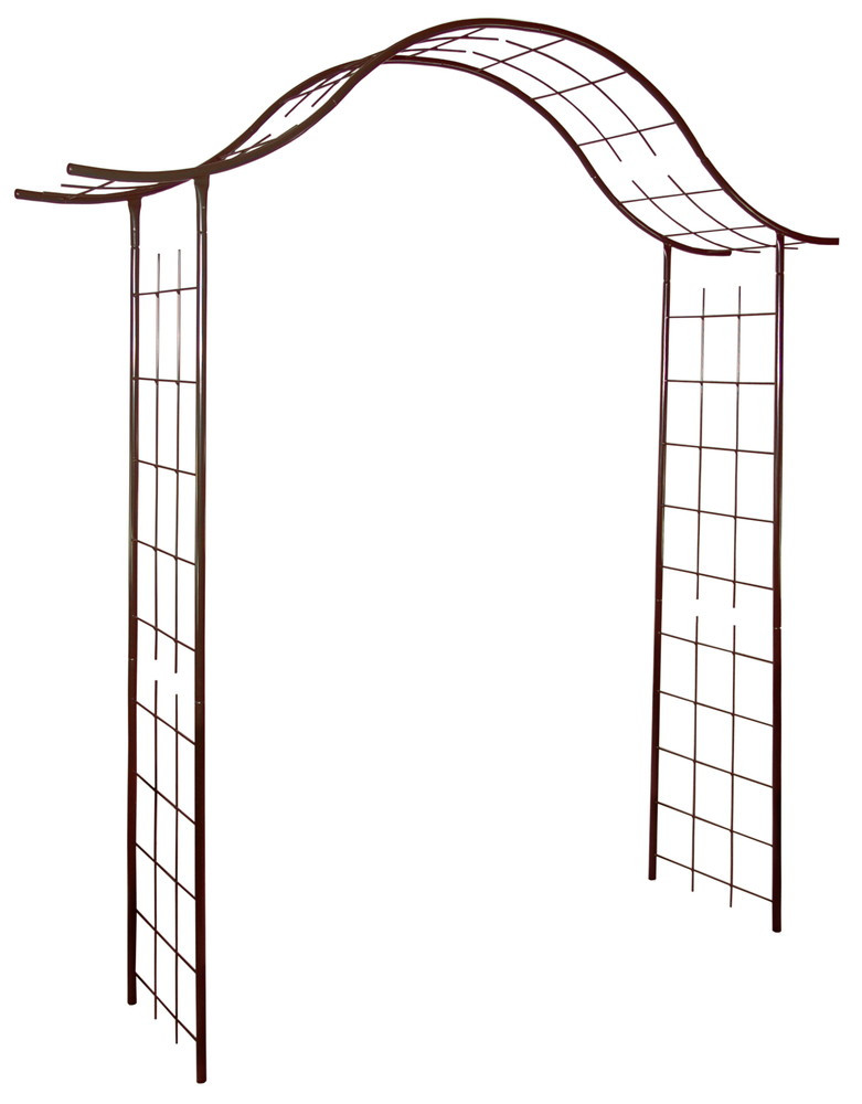 Arche de jardin en fer vieilli tubes ronds Louis Moulin 200 x H 250 x P 40 cm Garantie - vue 2