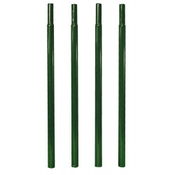 Pack 4 tubes ROND20 à enfoncer vert sapin - 45 cm - Acier époxy de marque Louis Moulin, référence: J7611900