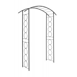 Arche tube ROND20 pont anneaux anthracite - 148x40x207 cm - Acier époxy de marque Louis Moulin, référence: J7612100