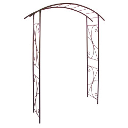 Arche tube ROND20 pont fer vieilli - 148x40x207 cm - Acier époxy de marque Louis Moulin, référence: J7612300