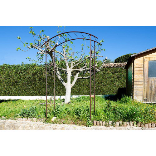 Arche tube ROND20 pont fer vieilli - 148x40x207 cm - Acier époxy - Louis Moulin