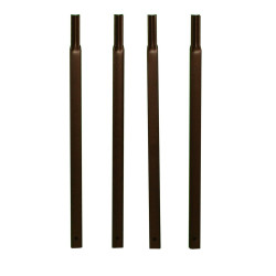 Pack 4 tubes CAR20 à enfoncer fer vieilli - 45 cm - Acier époxy de marque Louis Moulin, référence: J7612500