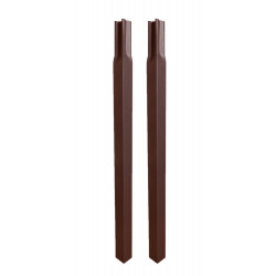 Pack 2 tubes CAR25 à enfoncer fer vieilli - 45 cm - Acier époxy de marque Louis Moulin, référence: J7612900