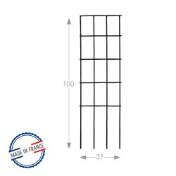 Treillis à piquer droit fer vieilli - 31x100 cm - Acier époxy - Louis Moulin
