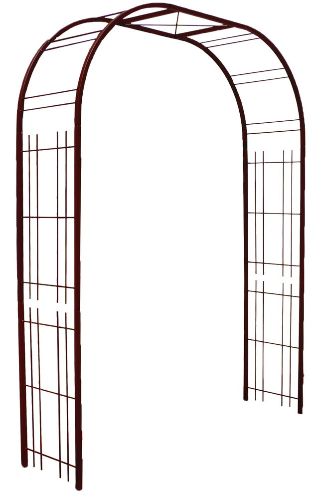 Louis Moulin Arche premium tube CAR25 treillage fer vieilli 195x50x250 cm Acier époxy - vue 2