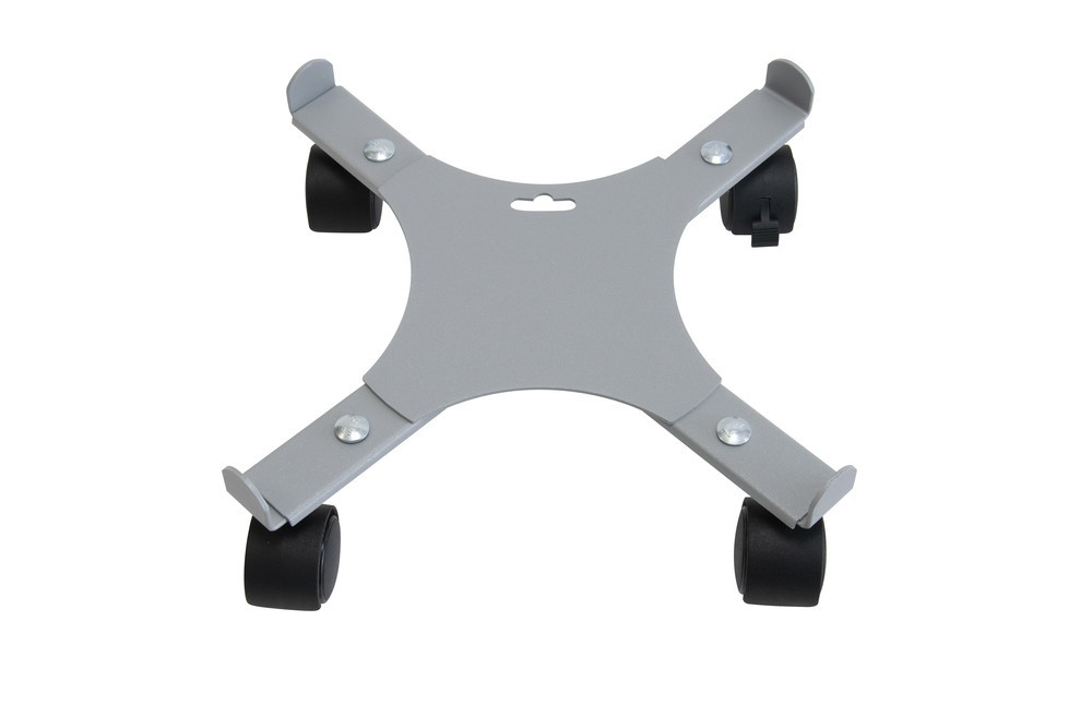 Roule plante extensible gris alu - 34-51 cm - Acier époxy