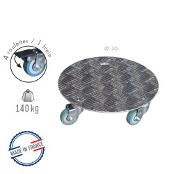 Roule plante ALU rond - 30 cm - Aluminium - Louis Moulin